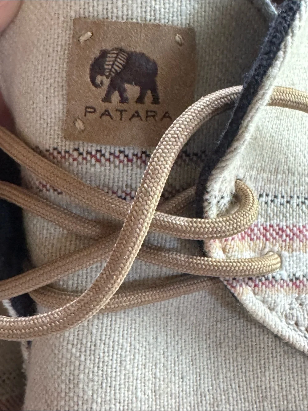 Patara Mens Nomad Woven Striped Derby Lace Up Shoe Espadrille Sz 8 Boho Coastal